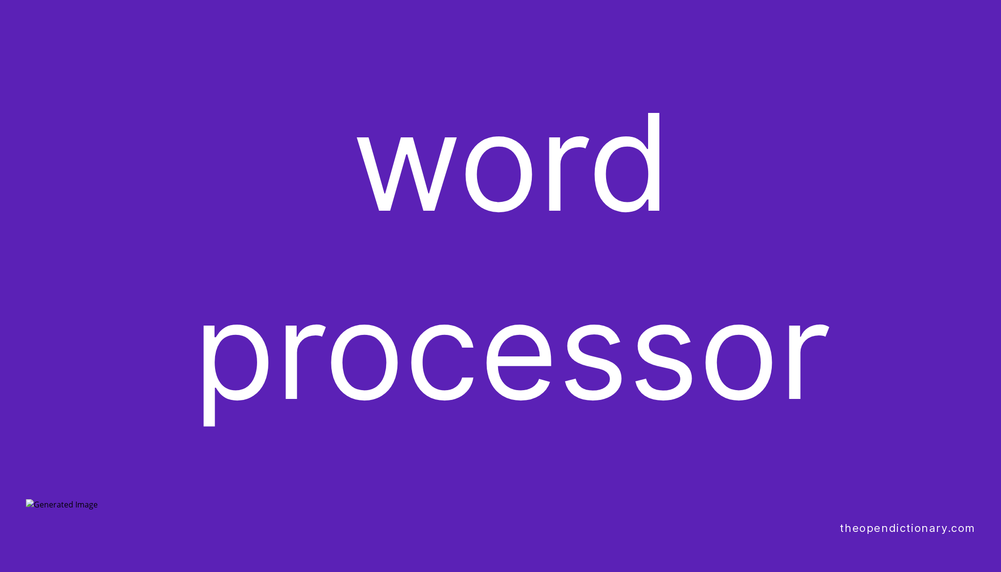 Give Some Examples Of Word Processor